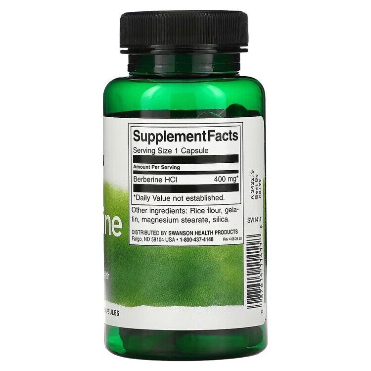 Berberine 400 mg 60 capsules