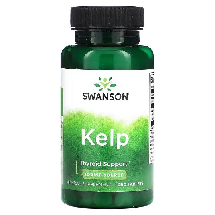 Kelp 250 capsules Lodine Source Thyroid Support