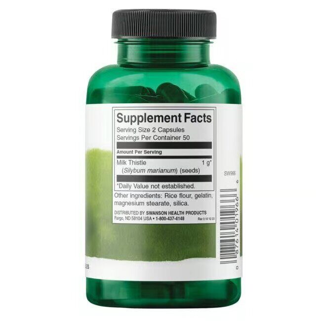 Milk Thistle 500 mg 100 capsules