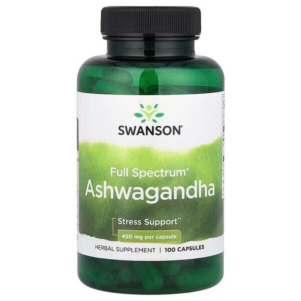 Full Spectrum® Ashwagandha 450 mg 100 capsules (450 mg per capsule)